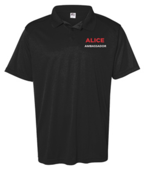 ALICE Ambassador Black Polo