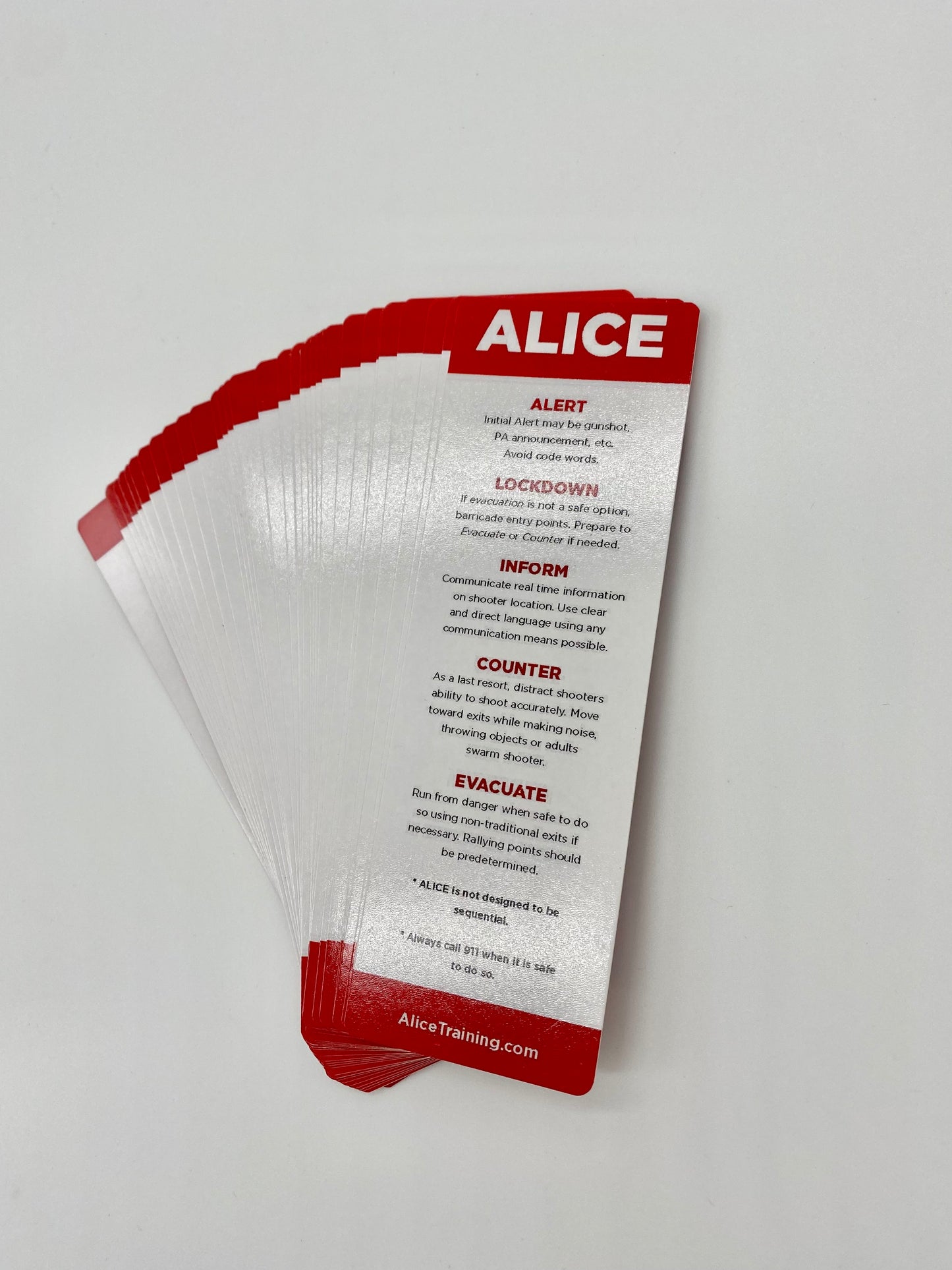 Two-Sided ALICE Bookmark