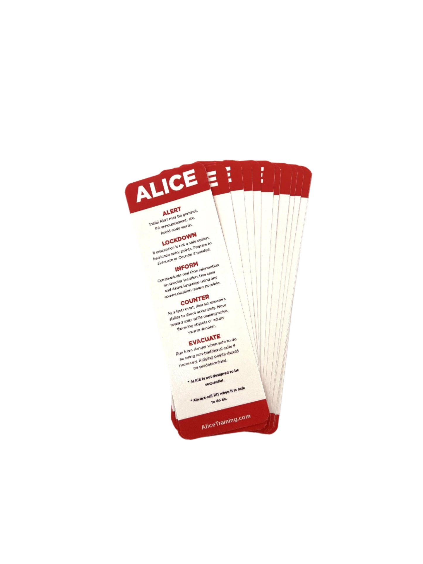 Two-Sided ALICE Bookmark