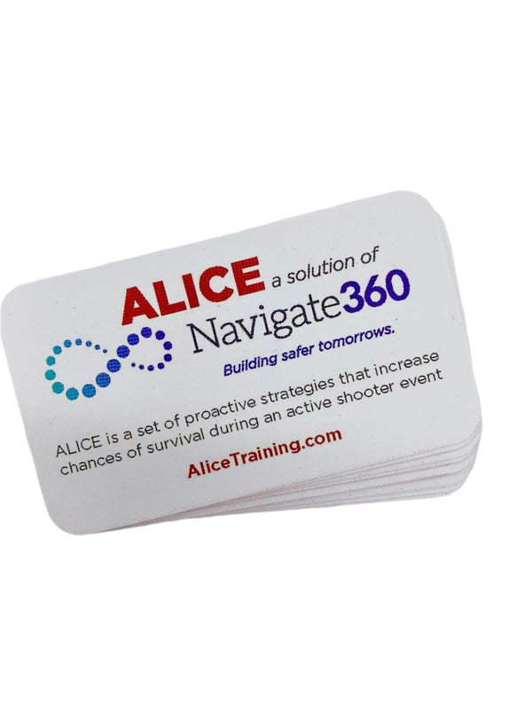 Two-Sided ALICE Wallet Cards
